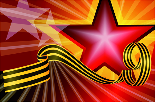 Victory Day 9 May design vector graphics 01