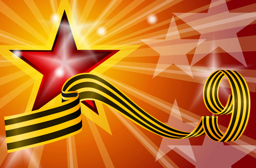 Victory Day 9 May design vector graphics 02