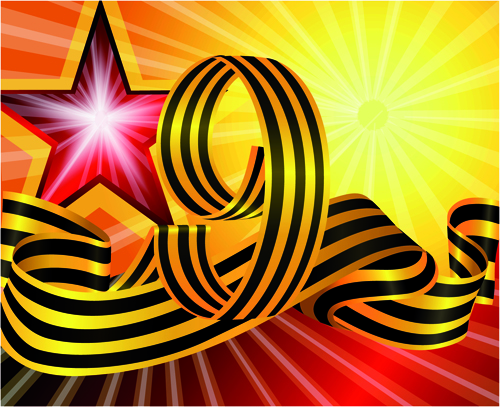 Victory Day 9 May design vector graphics 03