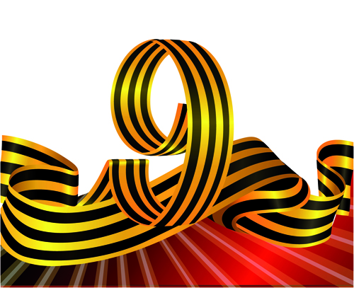 Victory Day 9 May design vector graphics 04
