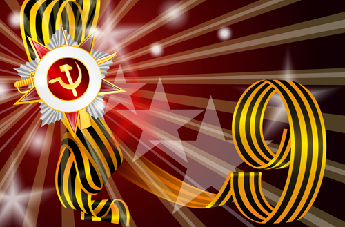 Victory Day 9 May design vector graphics 05