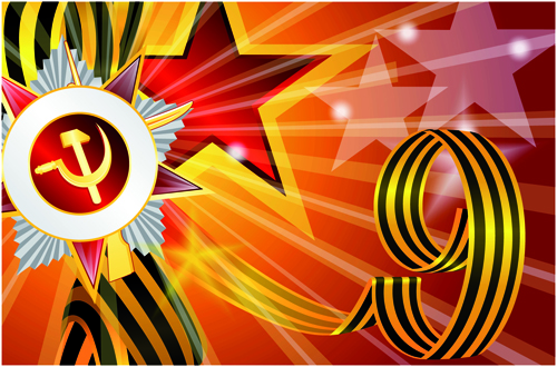 Victory Day 9 May design vector graphics 06