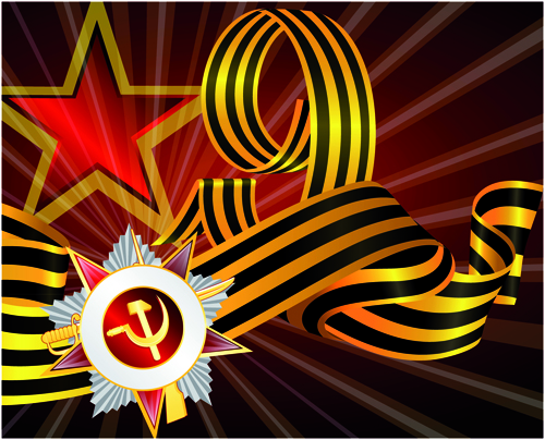 Victory Day 9 May design vector graphics 07