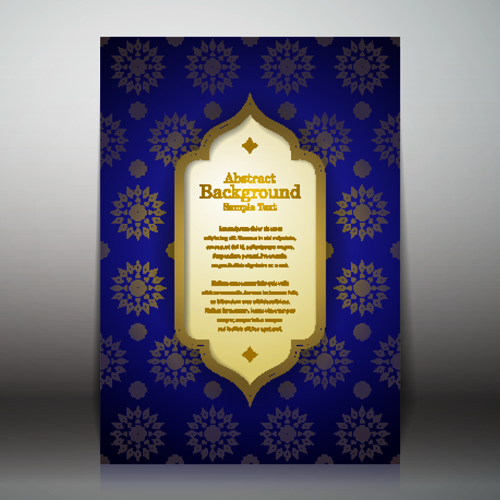 Arabic style background vector 01