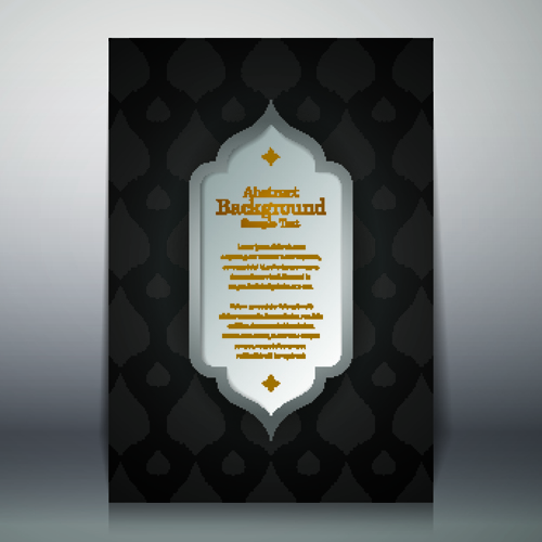 Arabic style background vector 02