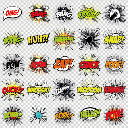 objects logos comics art 