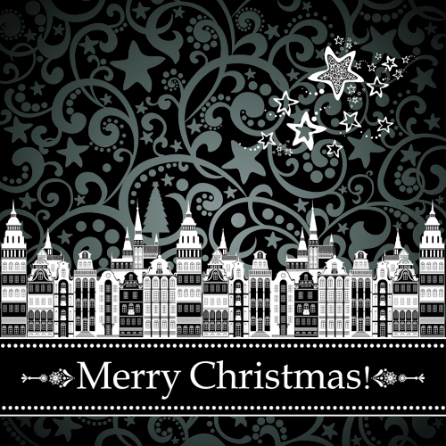 2014 Christmas ornate elements vector 02