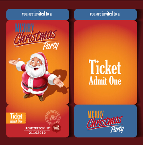 ticket party christmas 