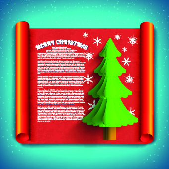 Christmas tree with Christmas background 01