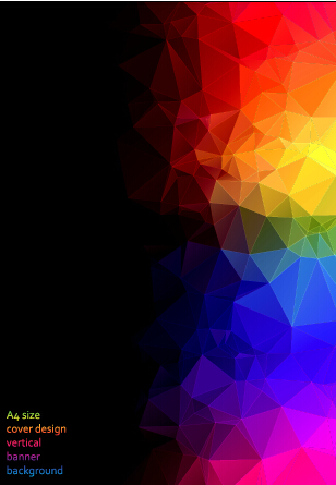 vector background polygonal elements element colored 