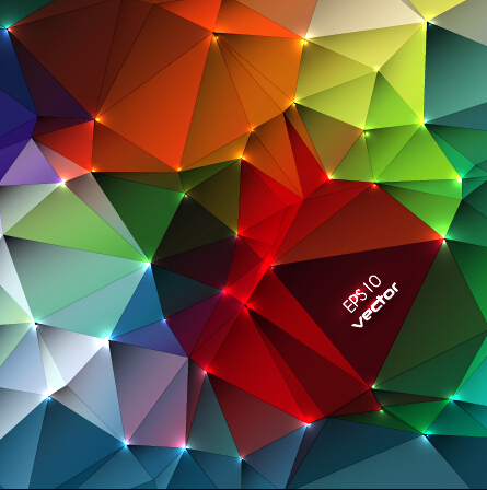 vector background polygonal elements element colored 