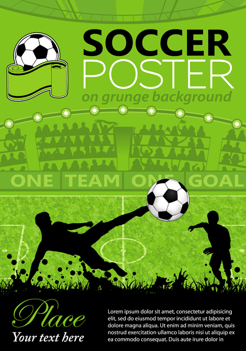soccer poster background poster delicate background vector background 