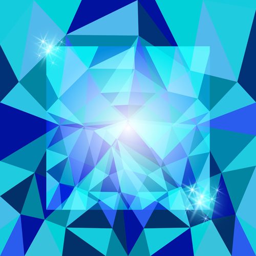 Diamond geometric shapes background vector 01