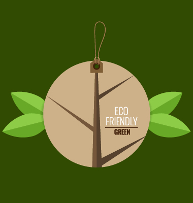 Eco friendly love nature vector template 06