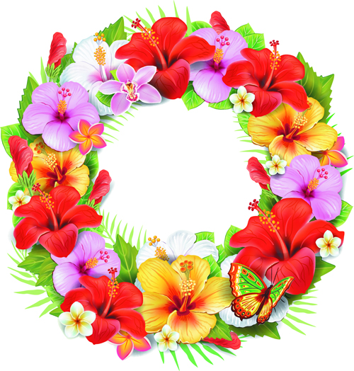 Beautiful flowers vector 01