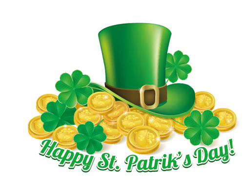 Happy St Patricks Day vector material set 03