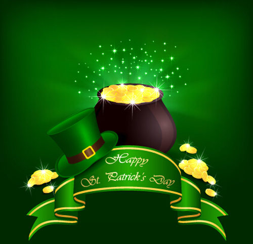 Happy St Patricks Day vector material set 04