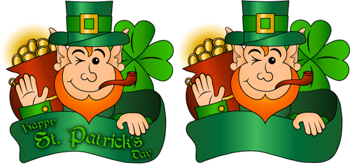 Happy St Patricks Day vector material set 06