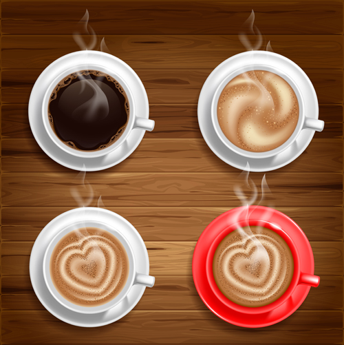 Hot coffee Vector 01