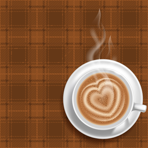 hot coffee background 