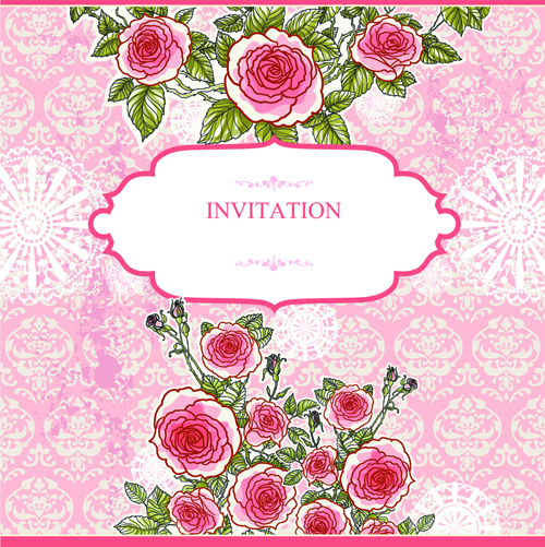 Flower Wedding Invitations 01