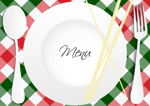 Retro Italian Menu design vector set 05
