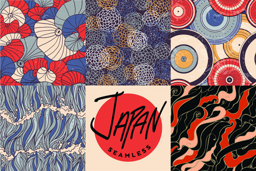seamless pattern japan 