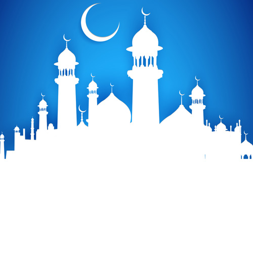 Mubarak Islam background design vector 15