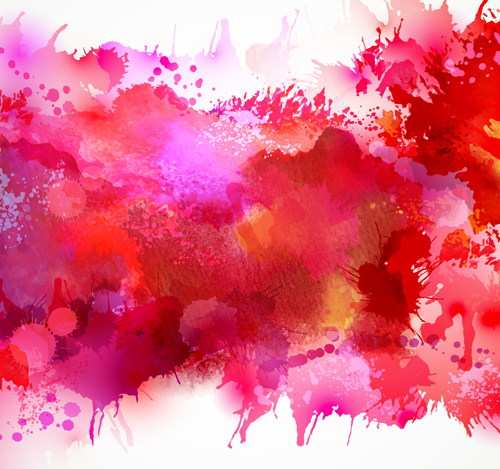 sh background illustration vector 05 Multicolor watercolor splash background illustration vector 05
