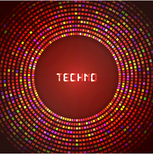 Neon effect abstract background vector 03