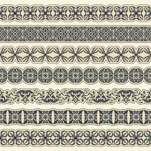Ornament pattern borders vector material 01