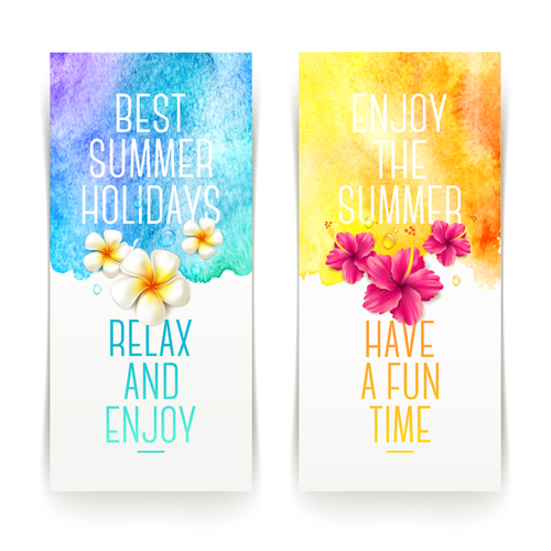 tropical summer refreshing banners banner 