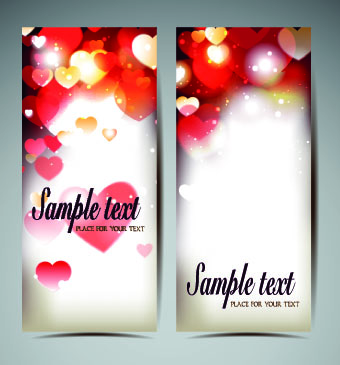 Shiny holiday bow vertical banner vector 01