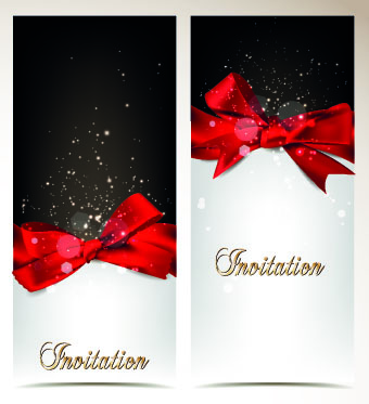 vertical banner shiny holiday bow banner 