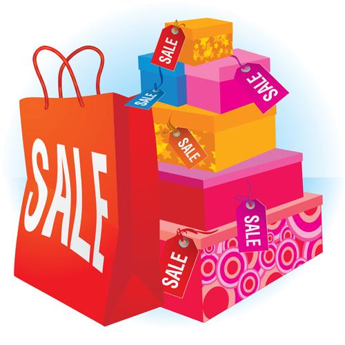 Hand drawing Stylish shopping elements vector set 02