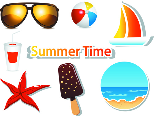 time summer illustration 