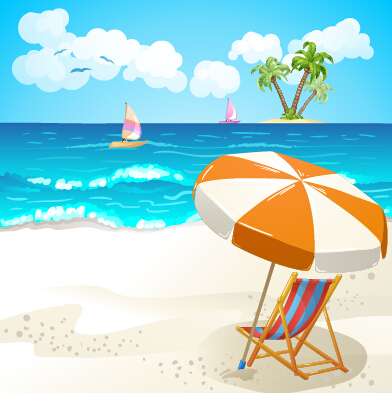 travel summer illustration background 