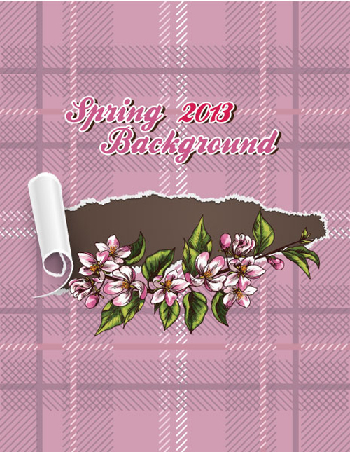 Vector Floral background art set 25
