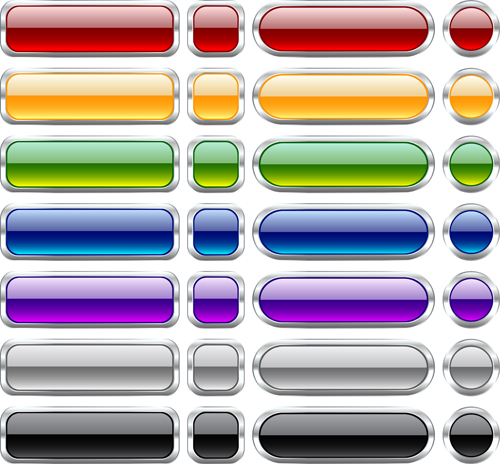 r web buttons creative design set 06 Vector web buttons creative design set 06