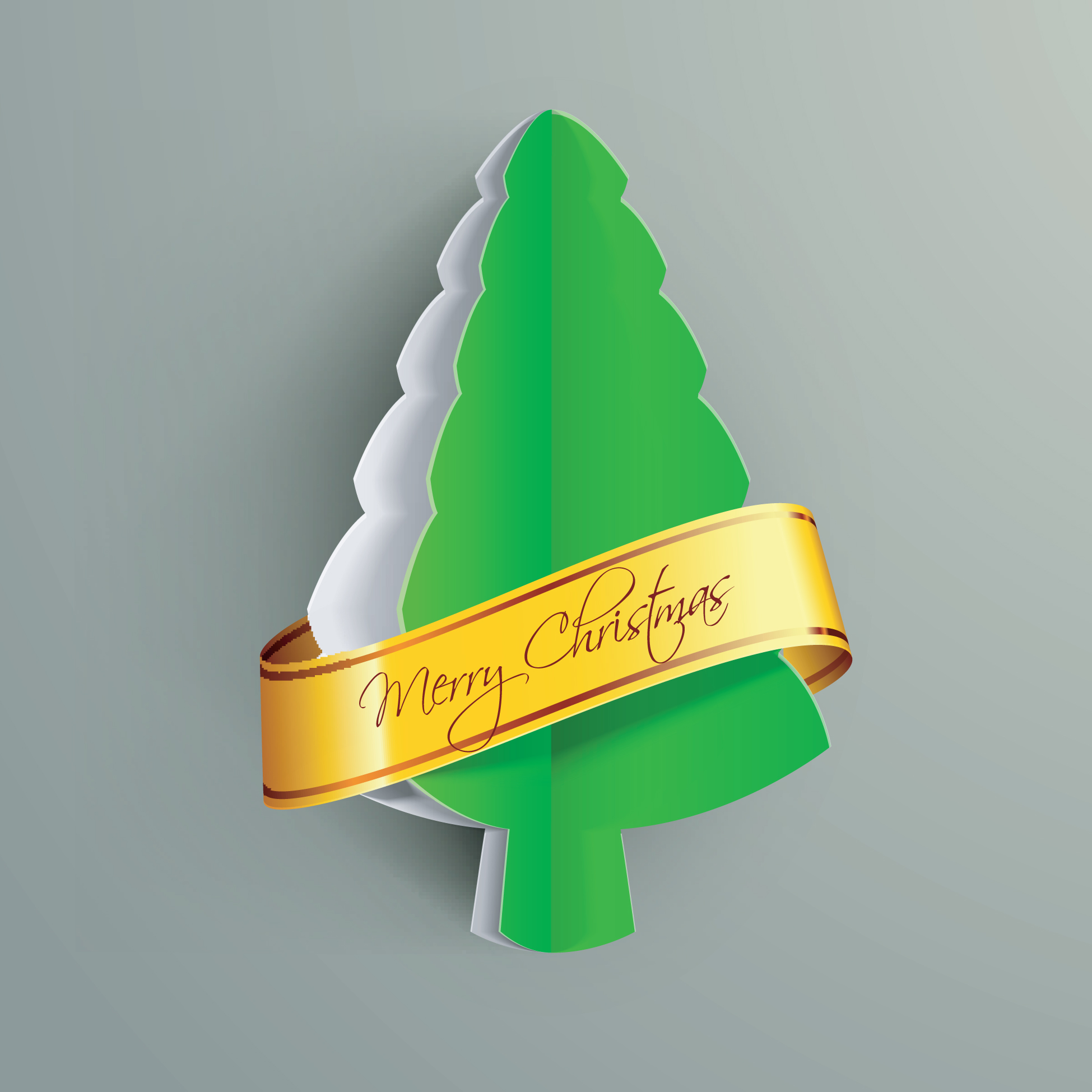 Creative Xmas tree background vector graphics 01