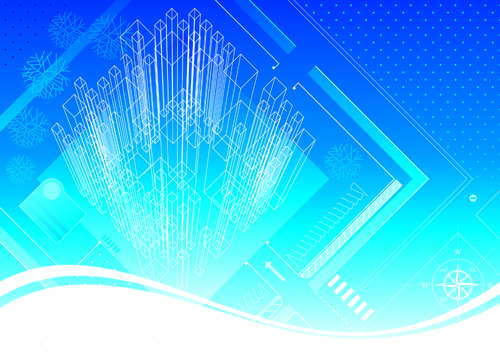 Fractal abstract background vector 05