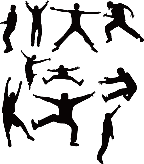 Dance silhouette vector