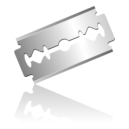 Different blades design elements vector set 02