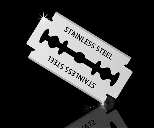 Different blades design elements vector set 04