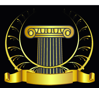 Golden laurel wreath design vector 02