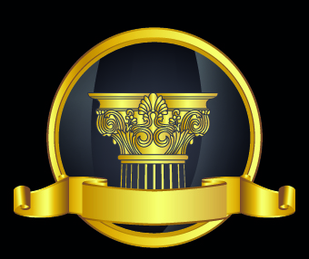 Golden laurel wreath design vector 03