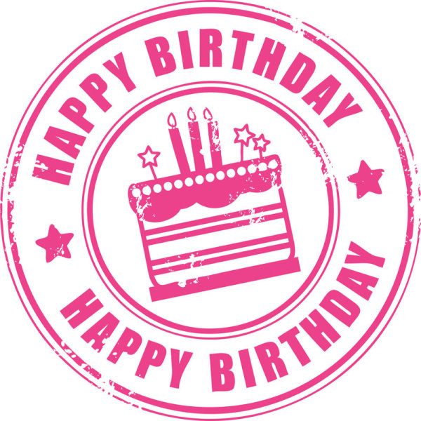 Happy Birthday design elements free vector 01