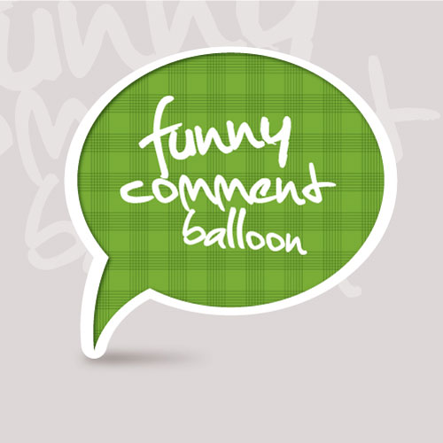 Set of funny Speech Bubbles vector 02