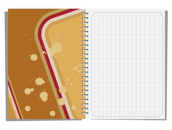 Notepad design elements vector 03