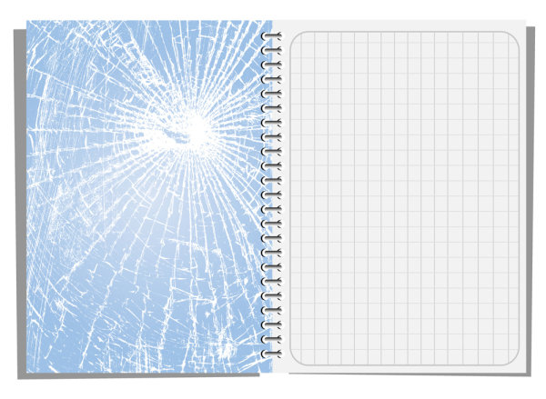 Notepad design elements vector 04